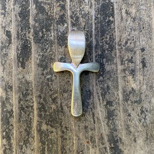 Sterling silver vintage cross pendant